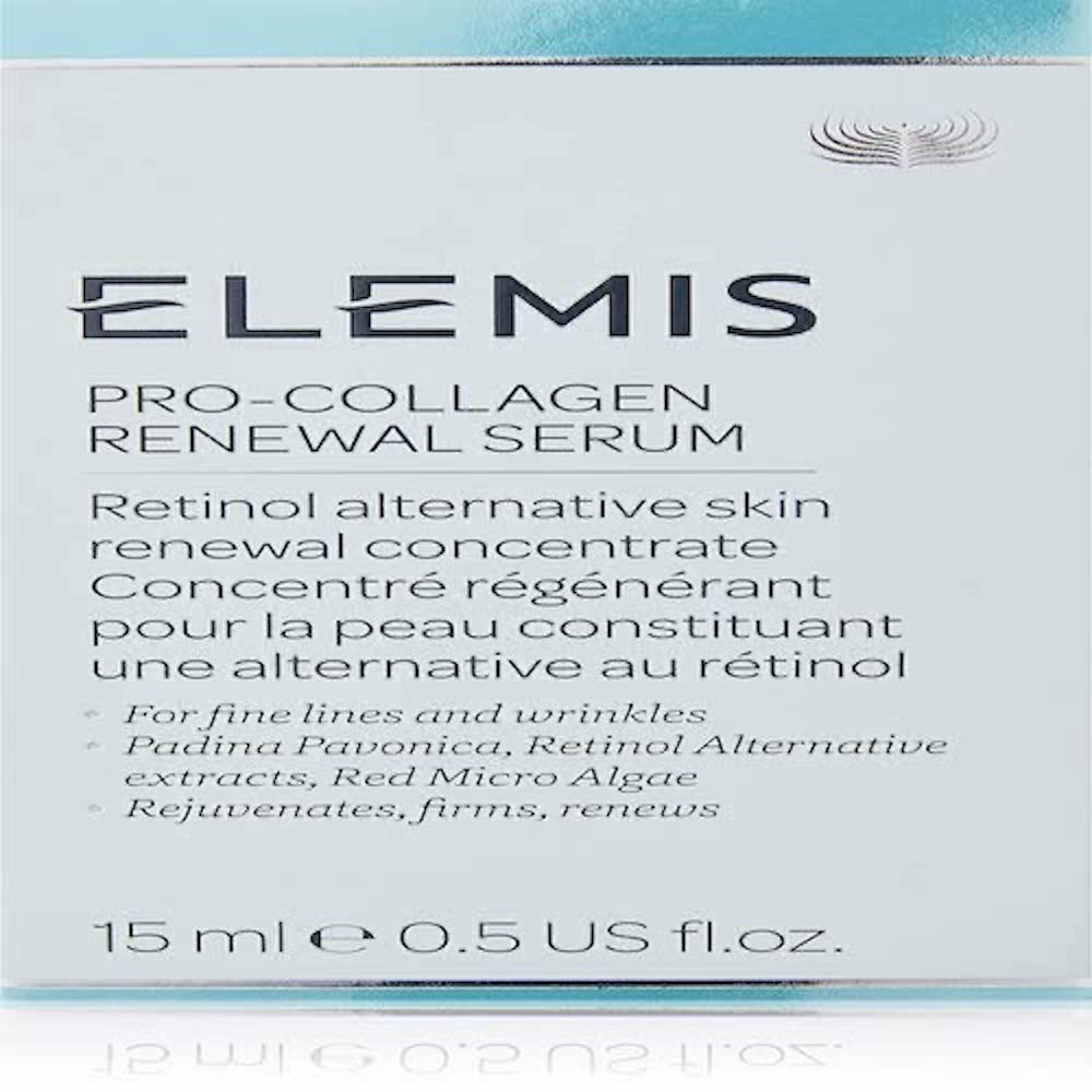 ELEMIS Pro-Collagen Renewal Serum | Retinol Alternative Facial Concentrate Rejuvenates, Firms and Reduces the Look of Fine Lines and Wrinkles | 15 mL